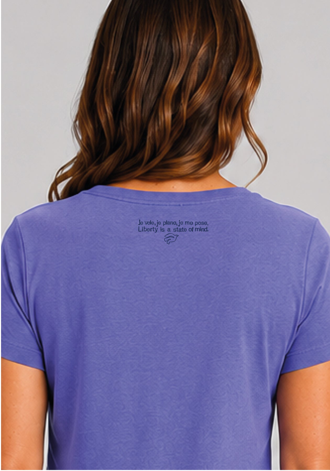 LAVENDER - Tunique col V violet boreal