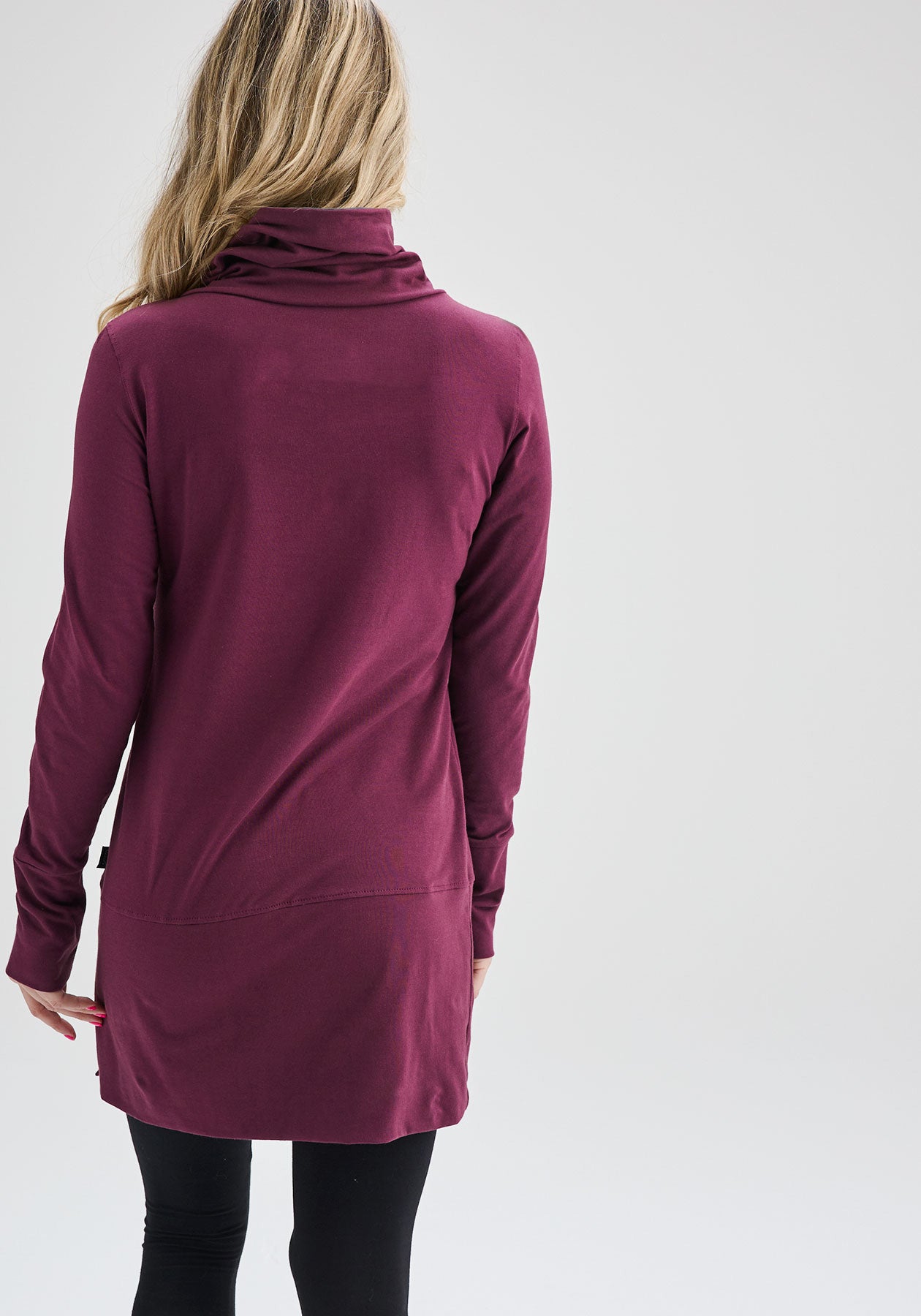 CAMELIA - Long burgundy tunic