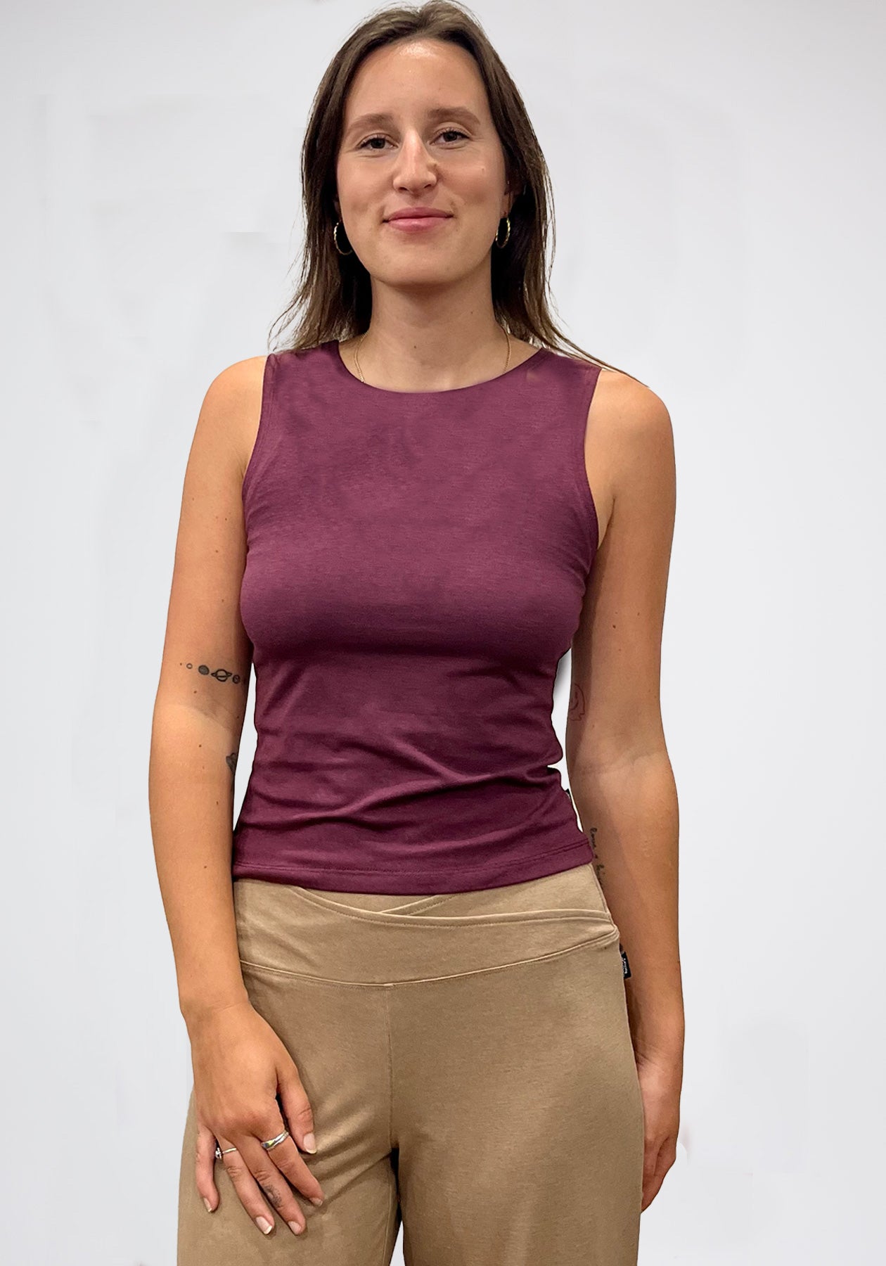 BROMPTON - Basic plum tank top