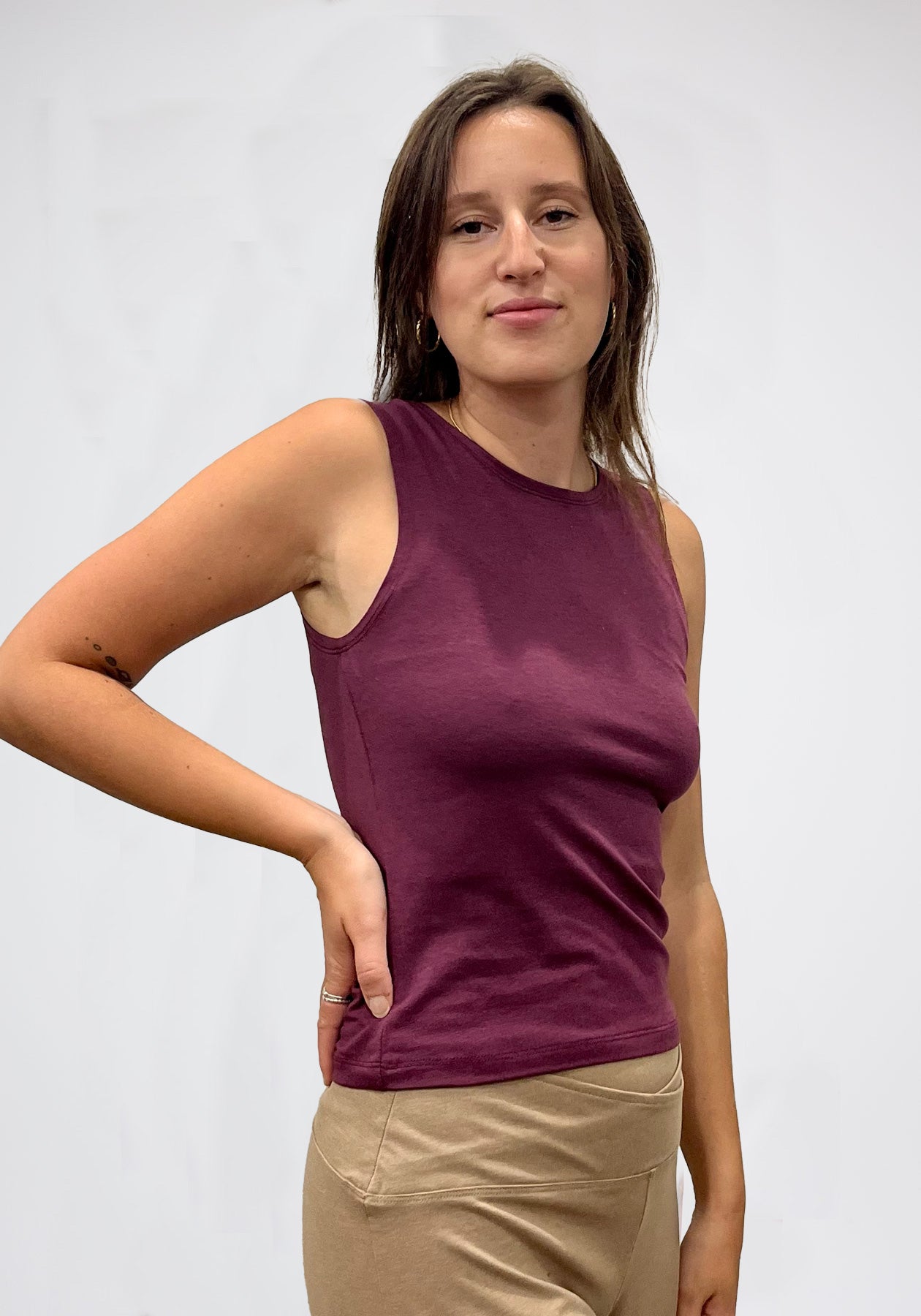 BROMPTON - Basic plum tank top