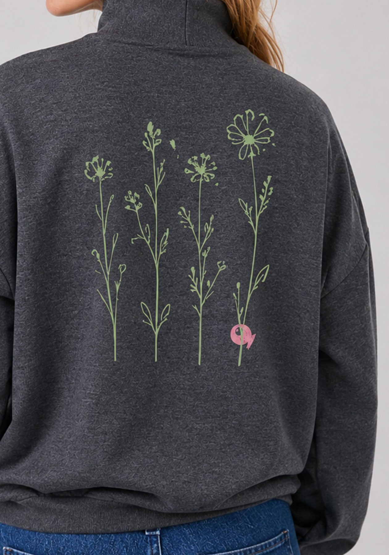 Fermont “Sauvagement simple” – Grey Bamboo Sweatshirt