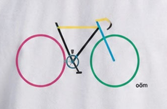 OÖM - Bicycle white t-shirt