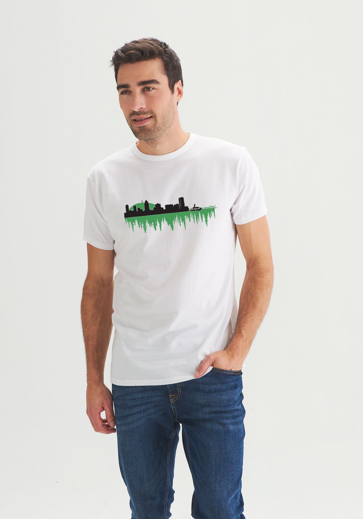 MONTREAL REFLEXION| OÖM T-shirt blanc