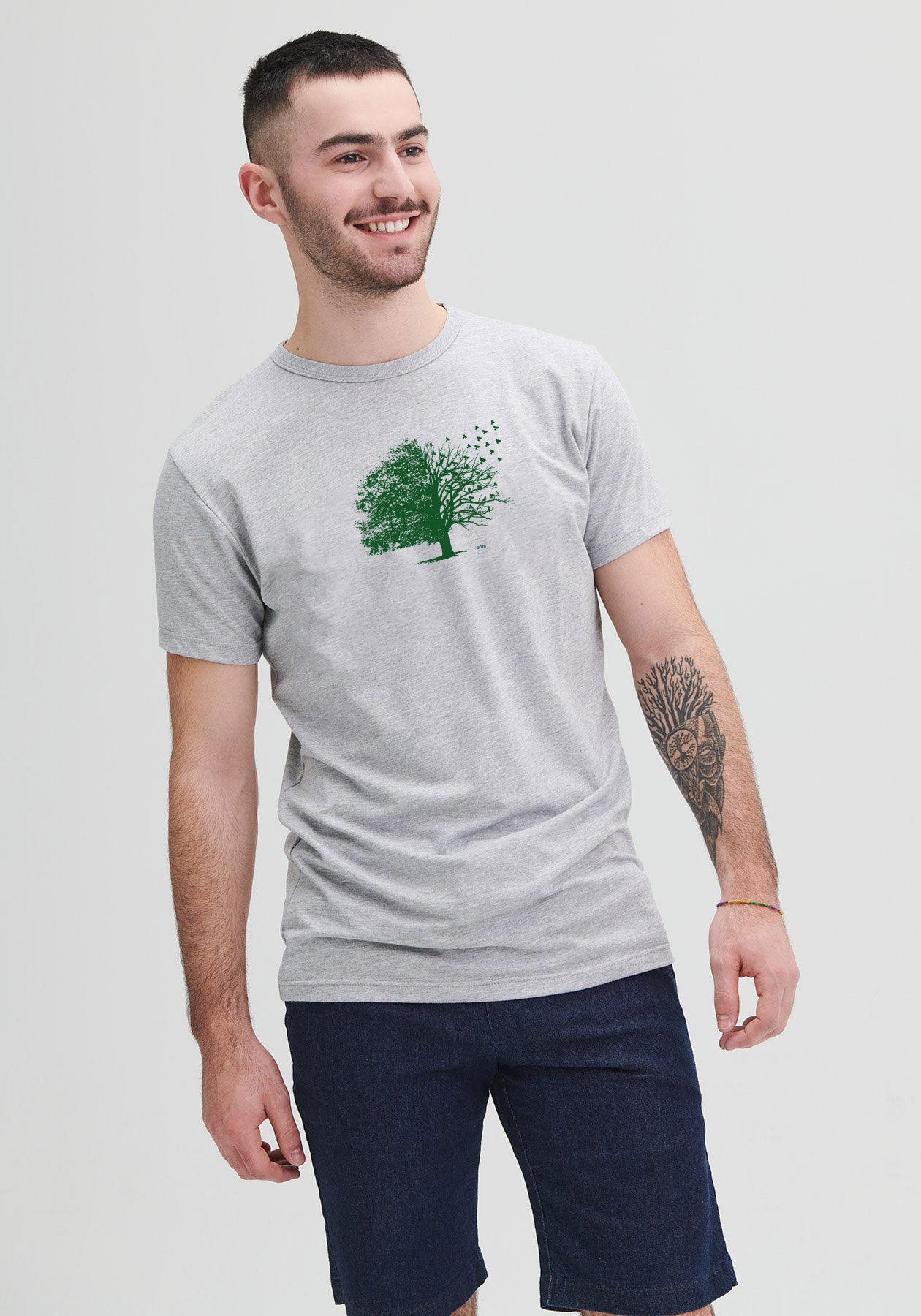 CAMOUFLAGE - OÖM T-shirt gris chiné