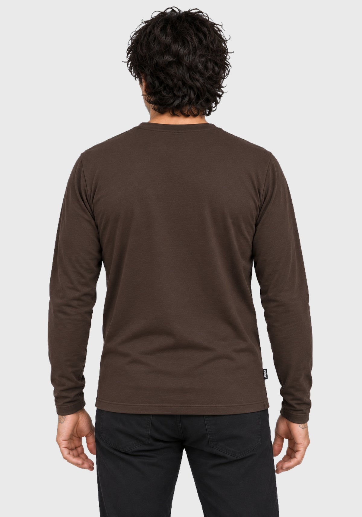 Sébastien Chocolate Merino Long-Sleeve Shirt | OÖM