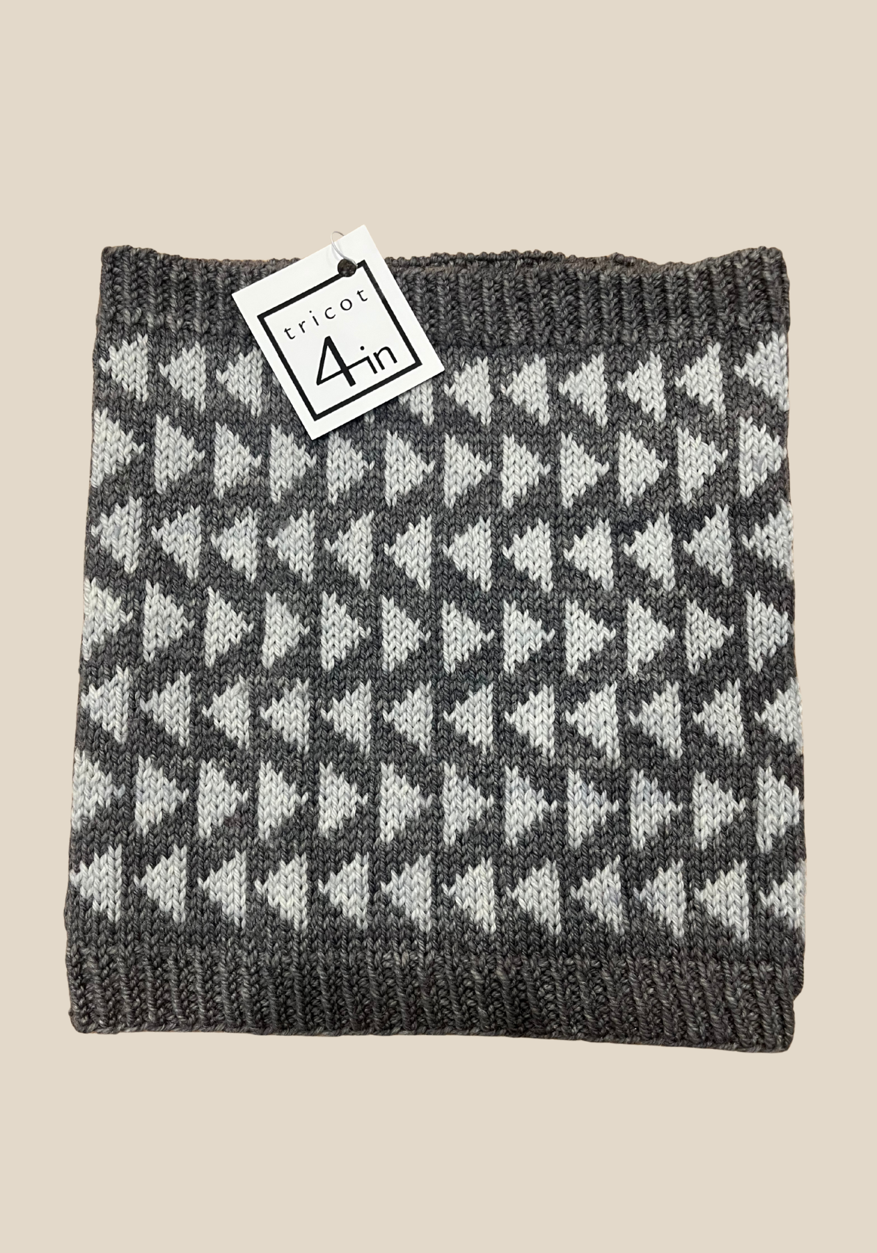 Cache-cou Tricot Gris