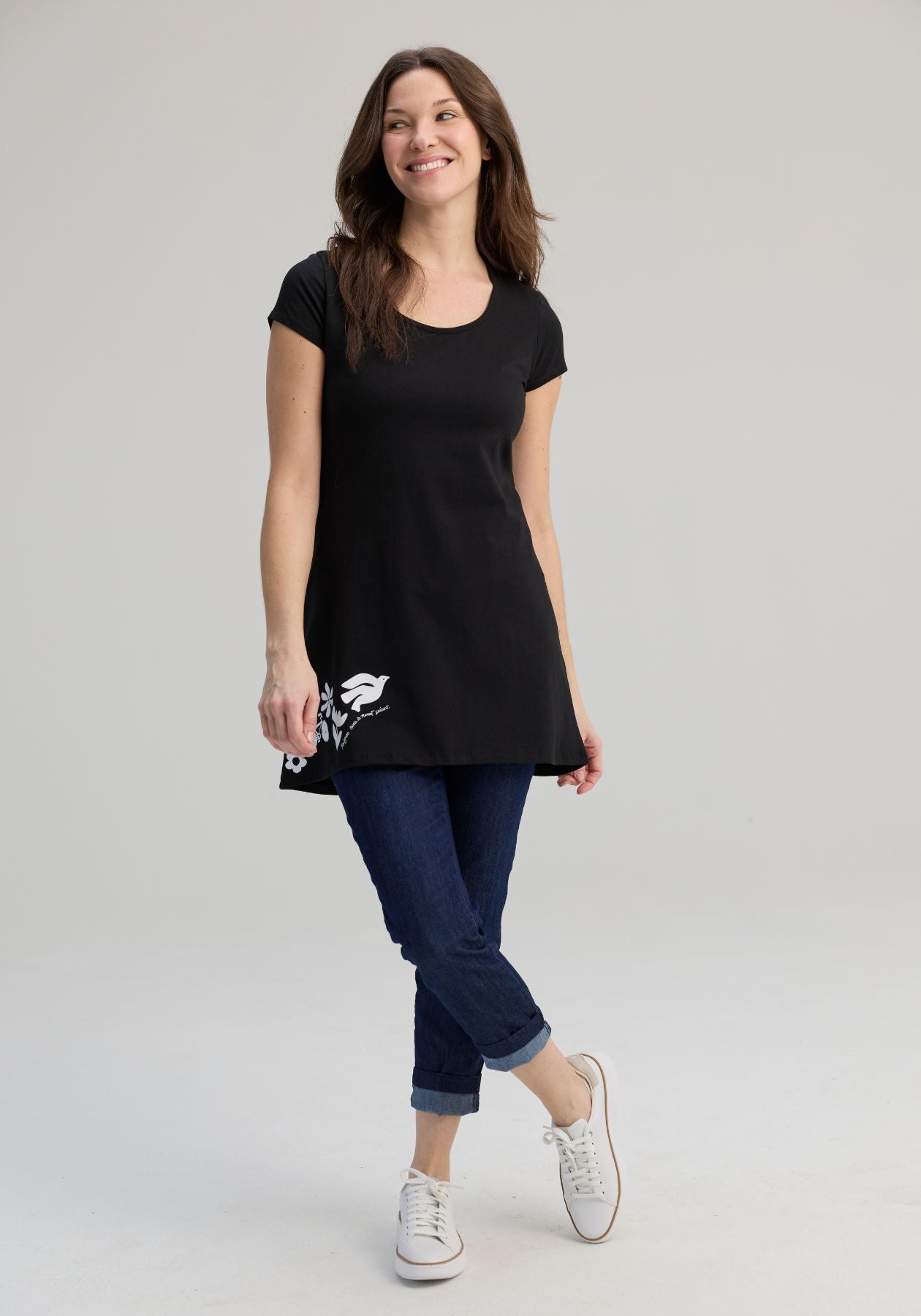 ANEMONE - Black dress-tunic- BIKE