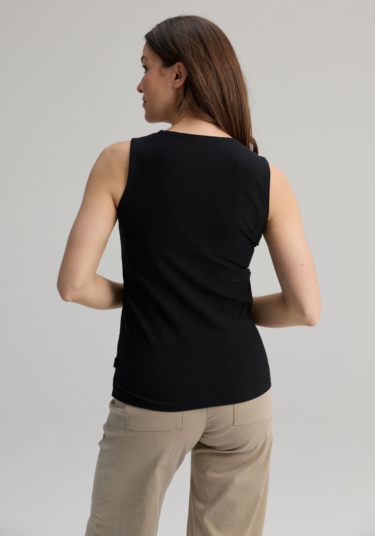 MIMOSA – Black Organic coton tank top