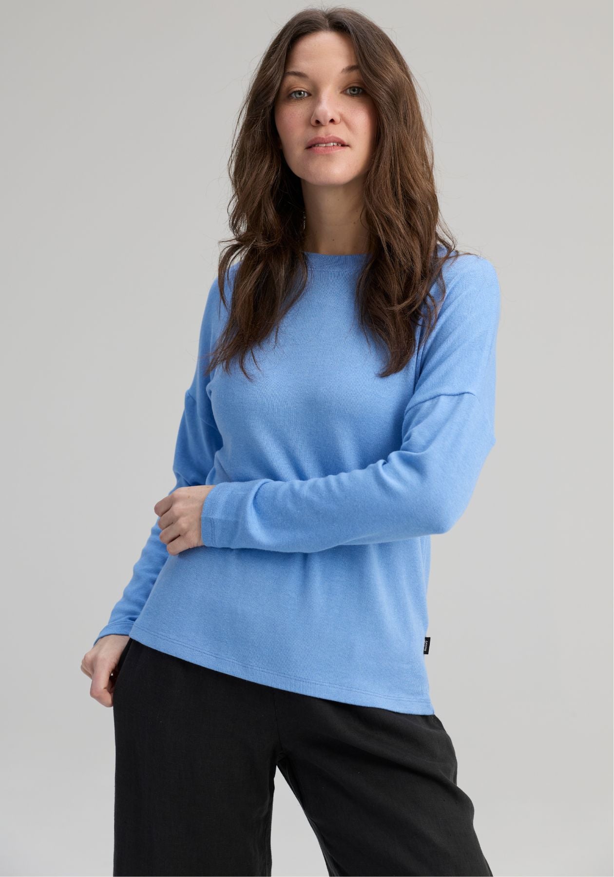 CHANDLER - Haut manches longues bleu ciel