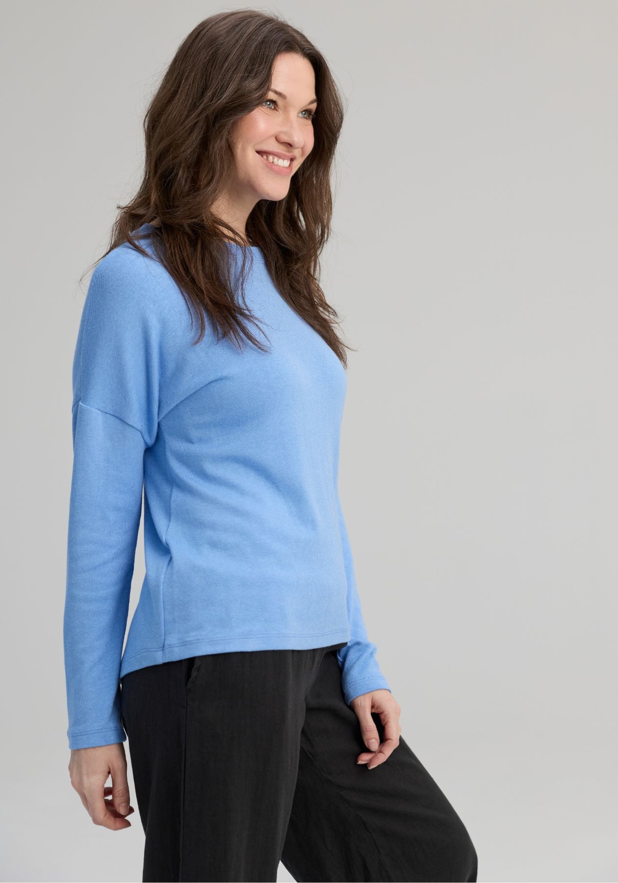 CHANDLER - Haut manches longues bleu ciel