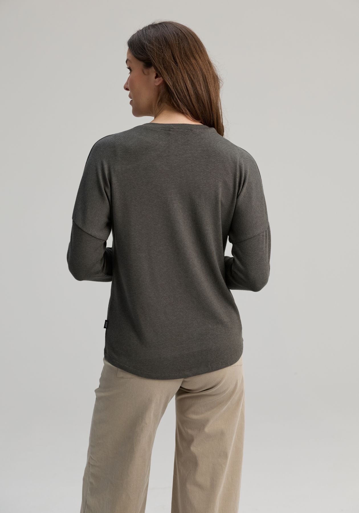 CHANDLER - Haut manches longues gris-vert