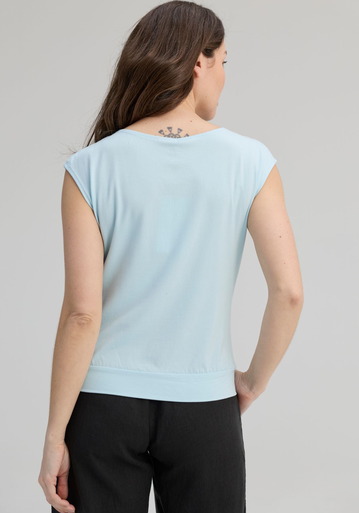 BATISCAN - PEACE T-Shirt Sky blue