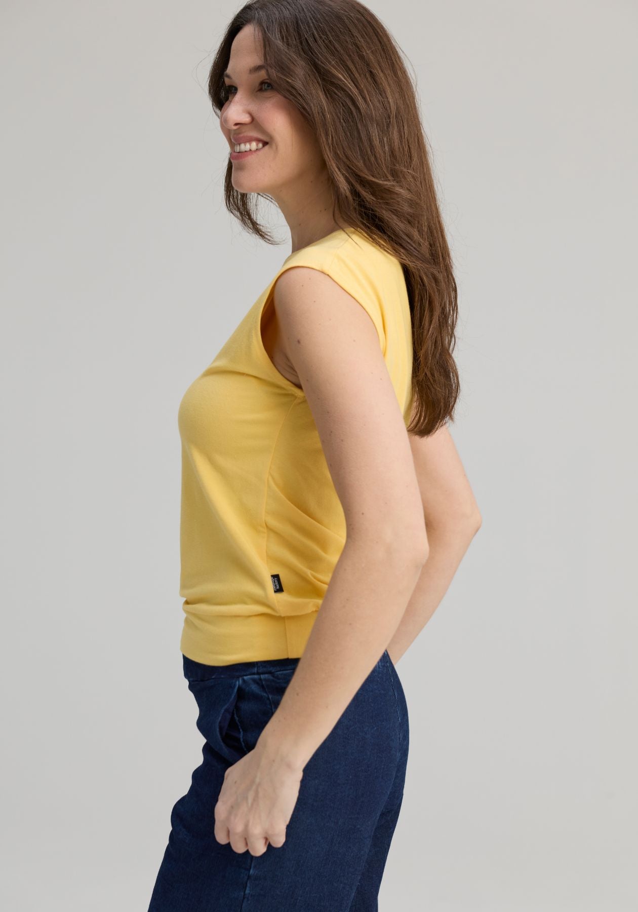 BATISCAN - T-shirt PEACE – Jaune soleil