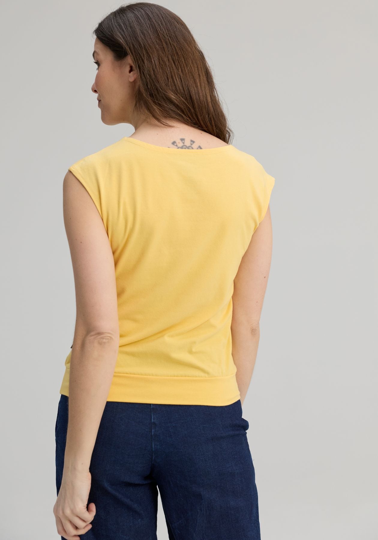 BATISCAN - T-shirt PEACE – Jaune soleil