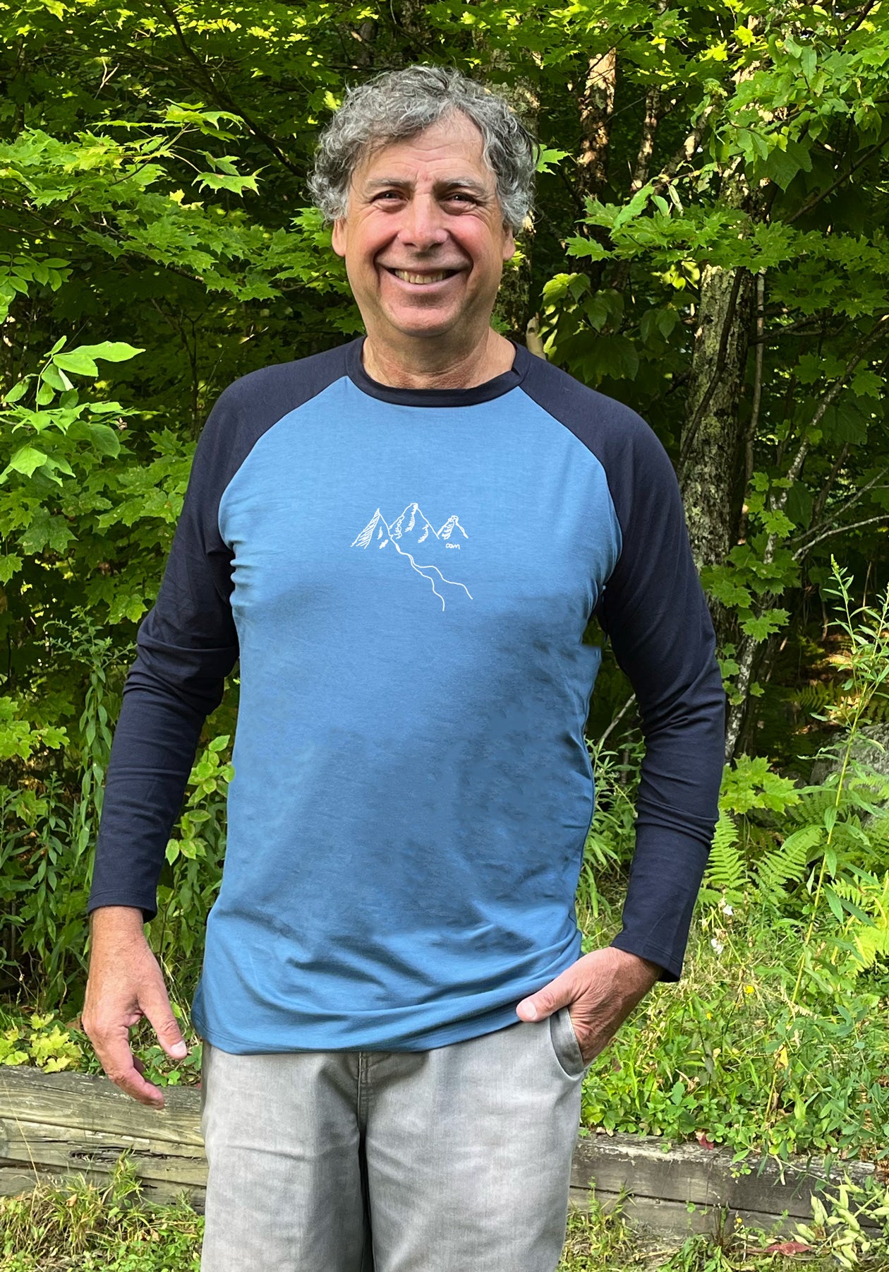 APPALACHES - Blue long sleeves sweater