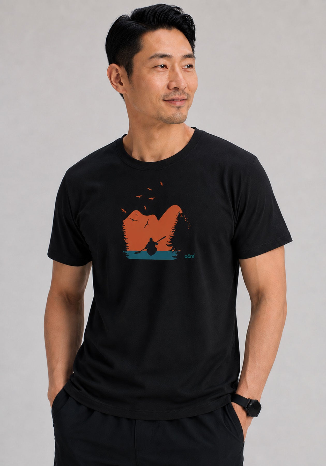 FJORD | OÖM T-shirt noir