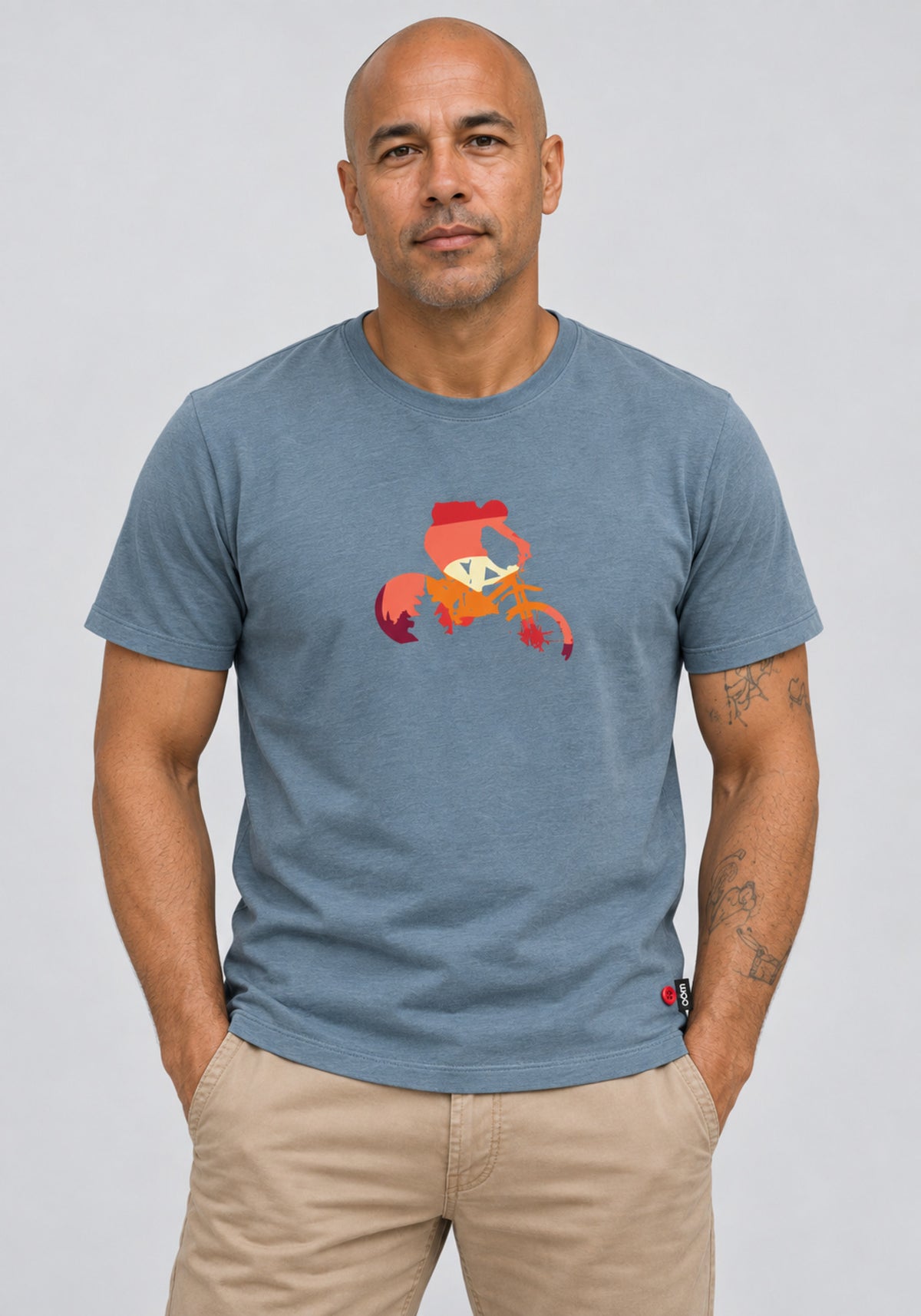 CREPUSCULE | OÖM T-shirt manche courte coton bio ocean