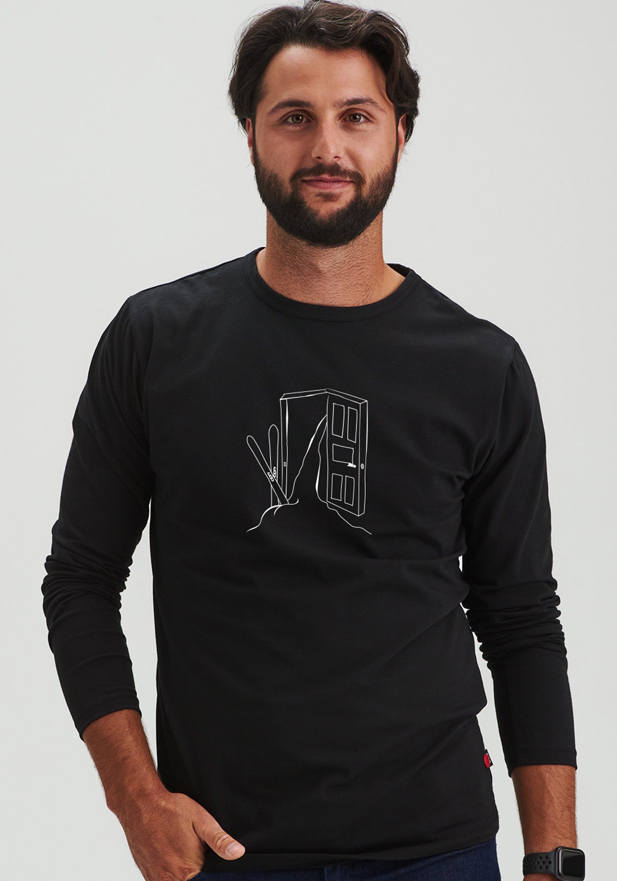 PREMIERE NEIGE - Chandail manches longues noir