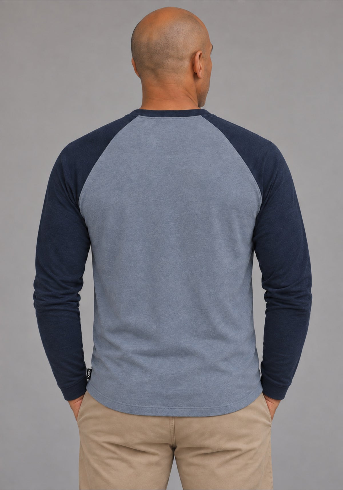 TRANSIT | OÖM T-shirt raglan manche longue coton bio ocean