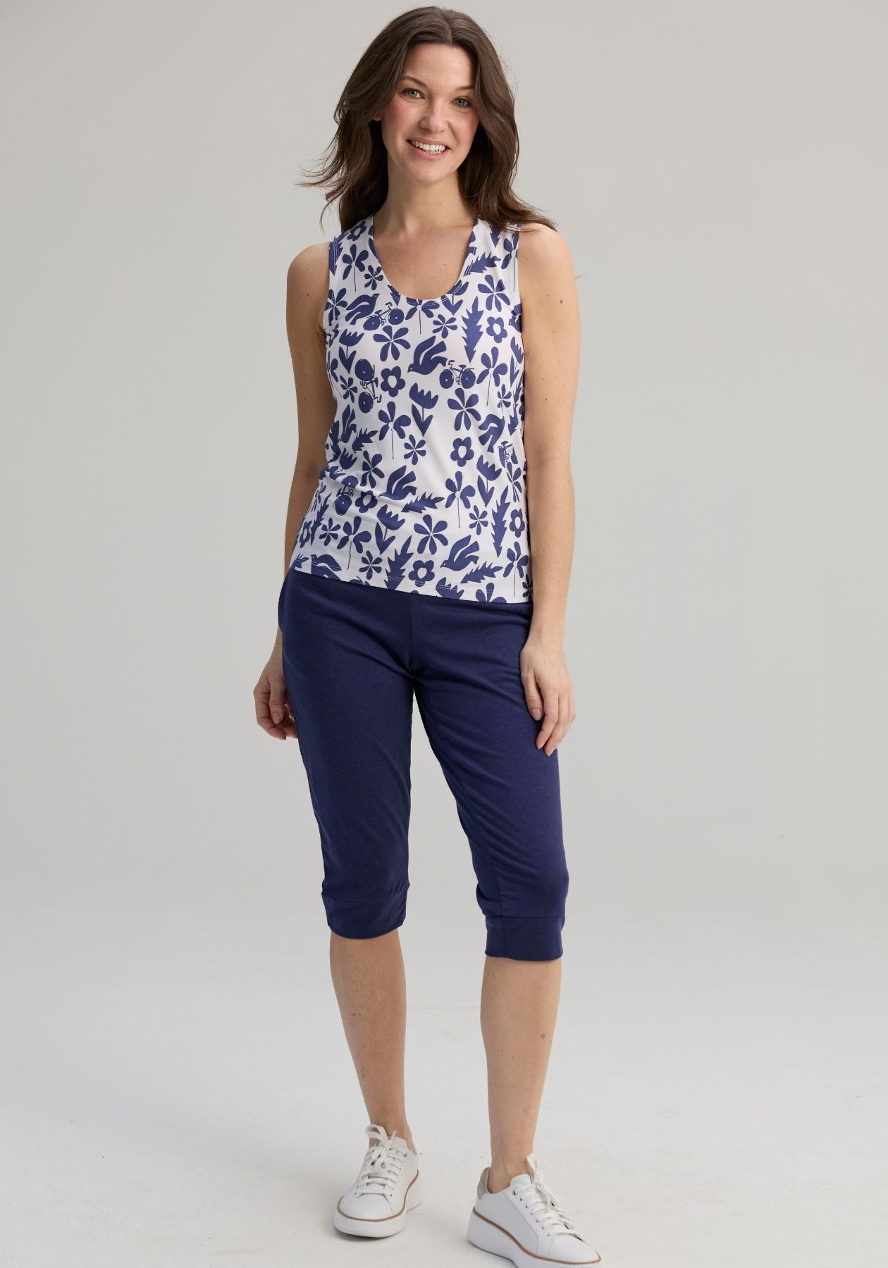 Mimosa - Camisole imprimée marine