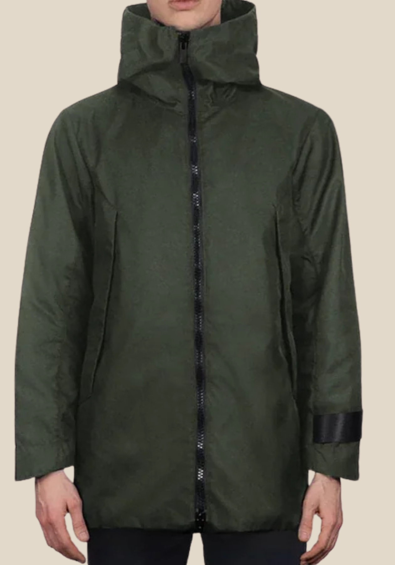 Imperméable Végan Moonson Vert Unisex