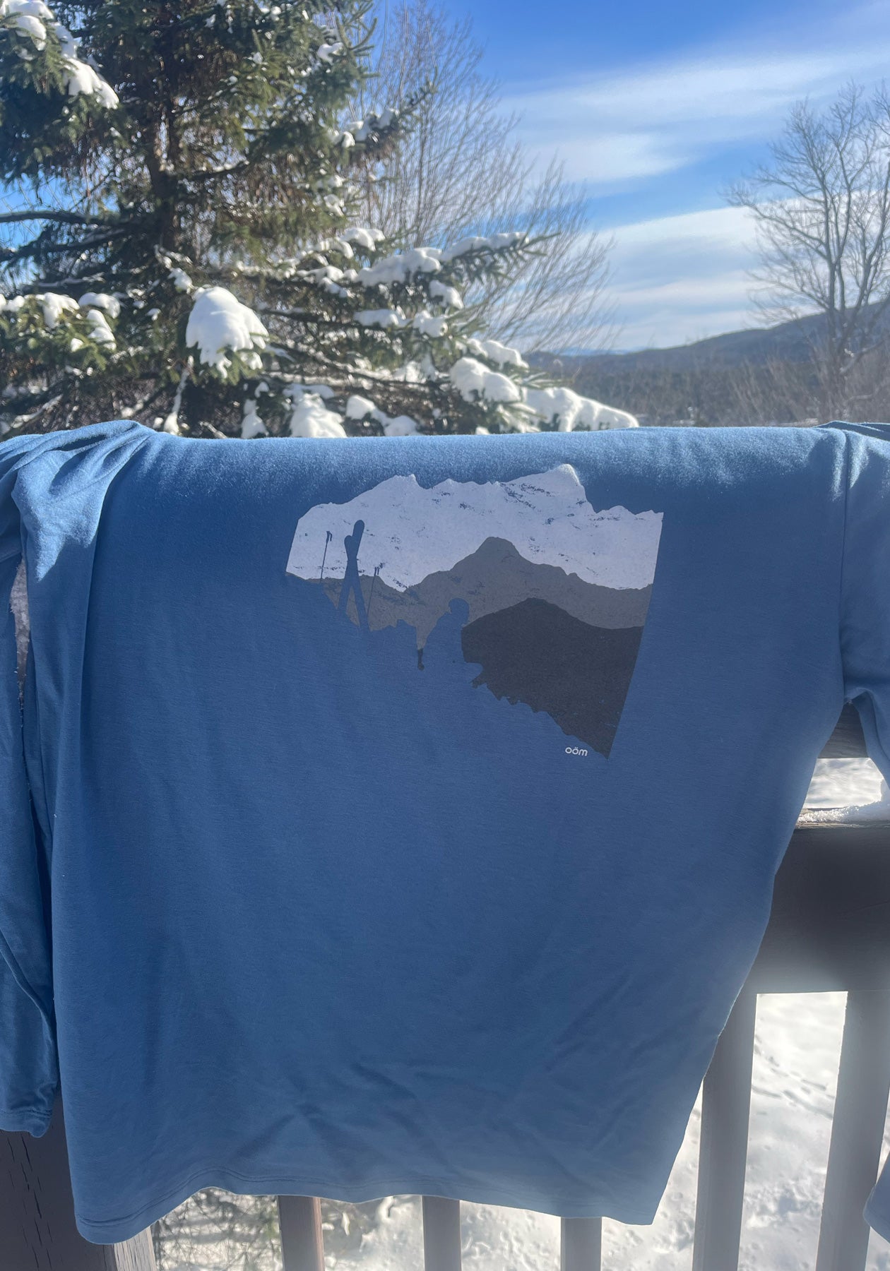 APRES SKI - T-shirt manches longues bleu OÖM