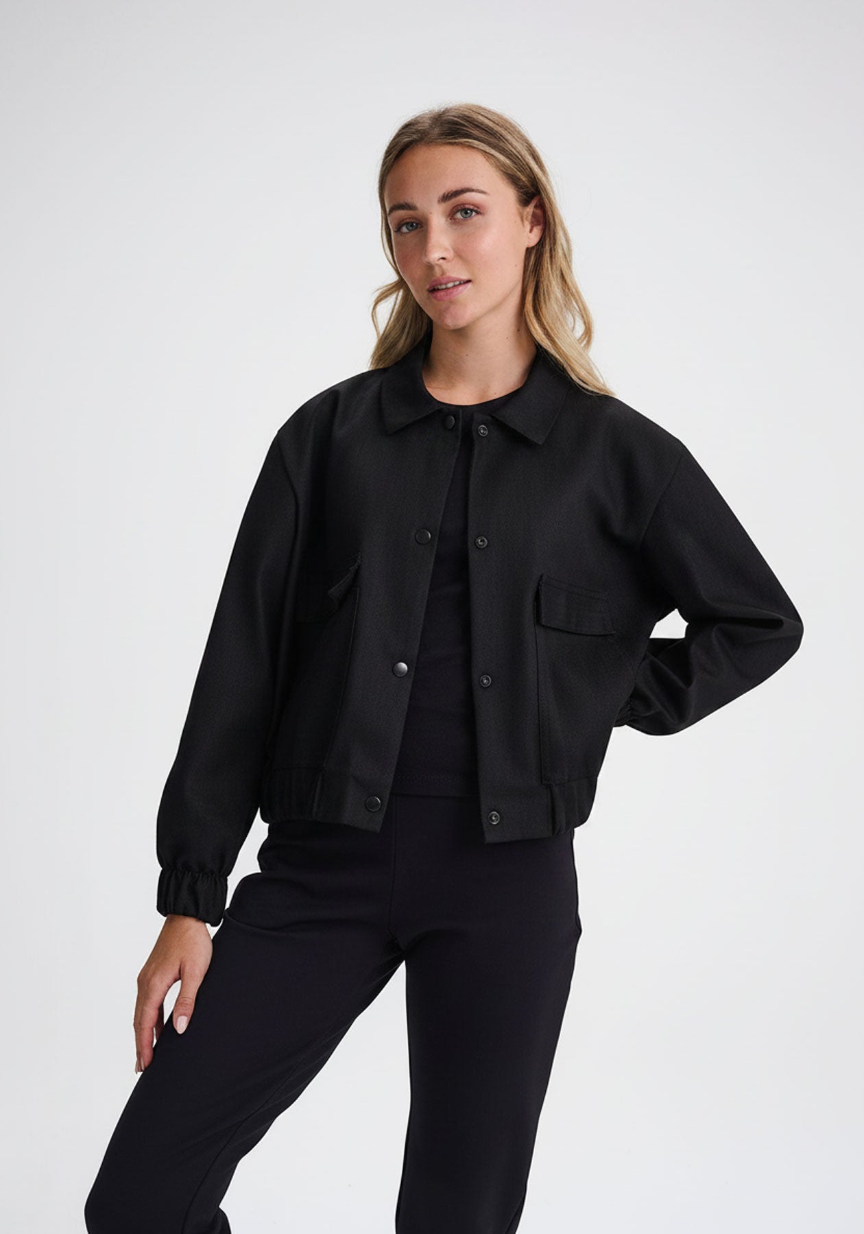 CHARLEVOIX - Grey bomber jacket