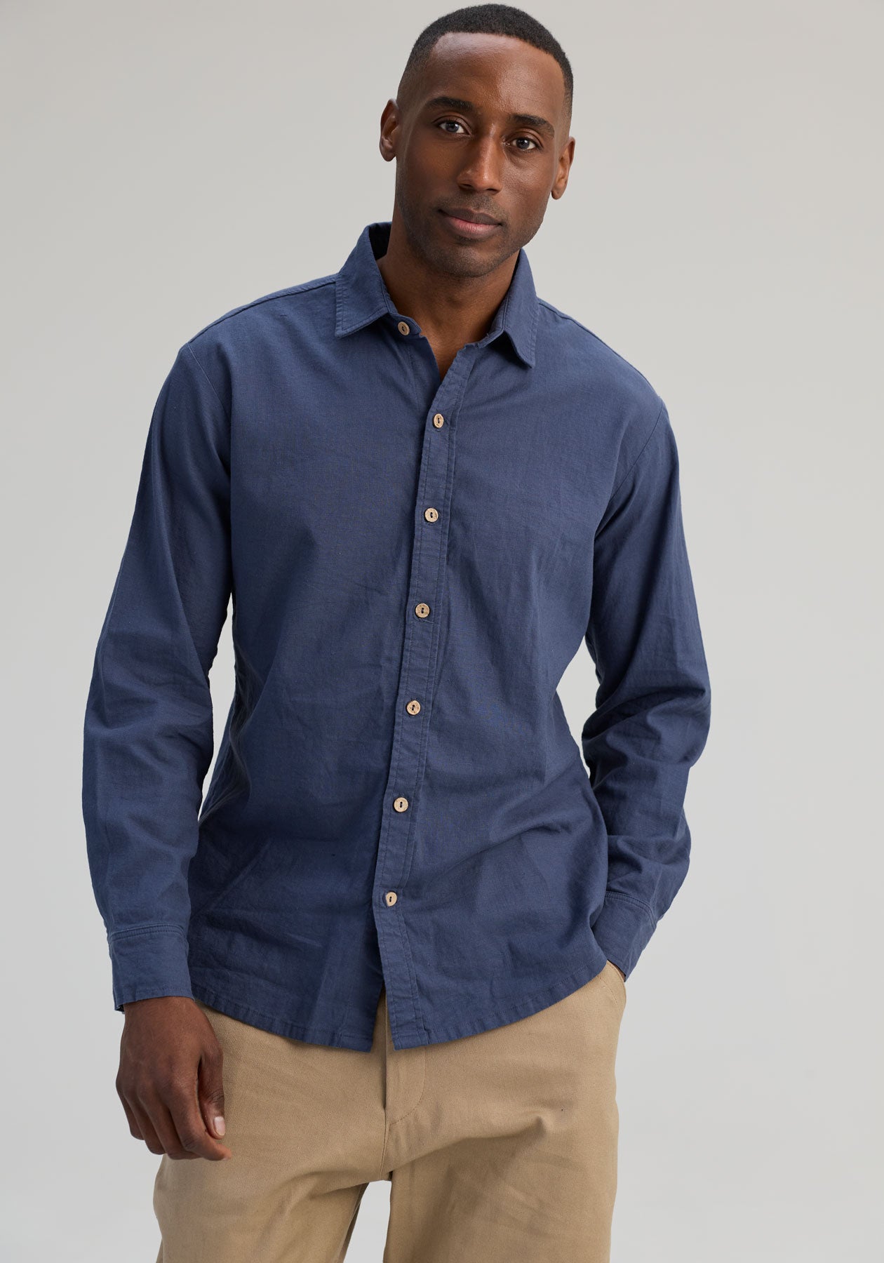 CHARLY | OÖM Chemise manches longues marine