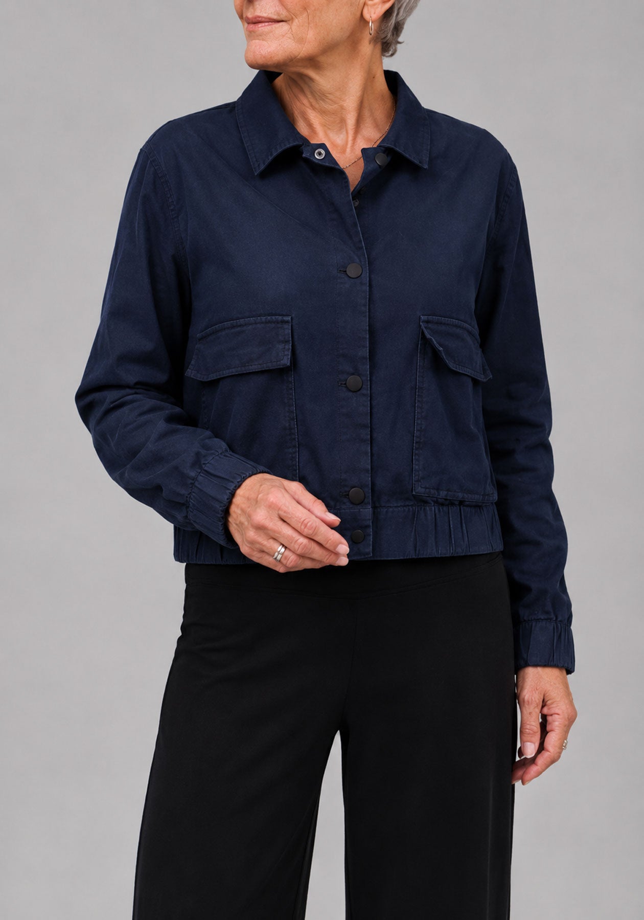 CHARLEVOIX - Veste bomber en denim biologique