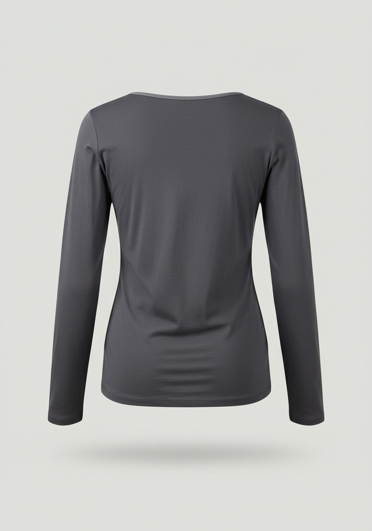 Lydia Charcoal Long Sleeve Top – Organic Cotton