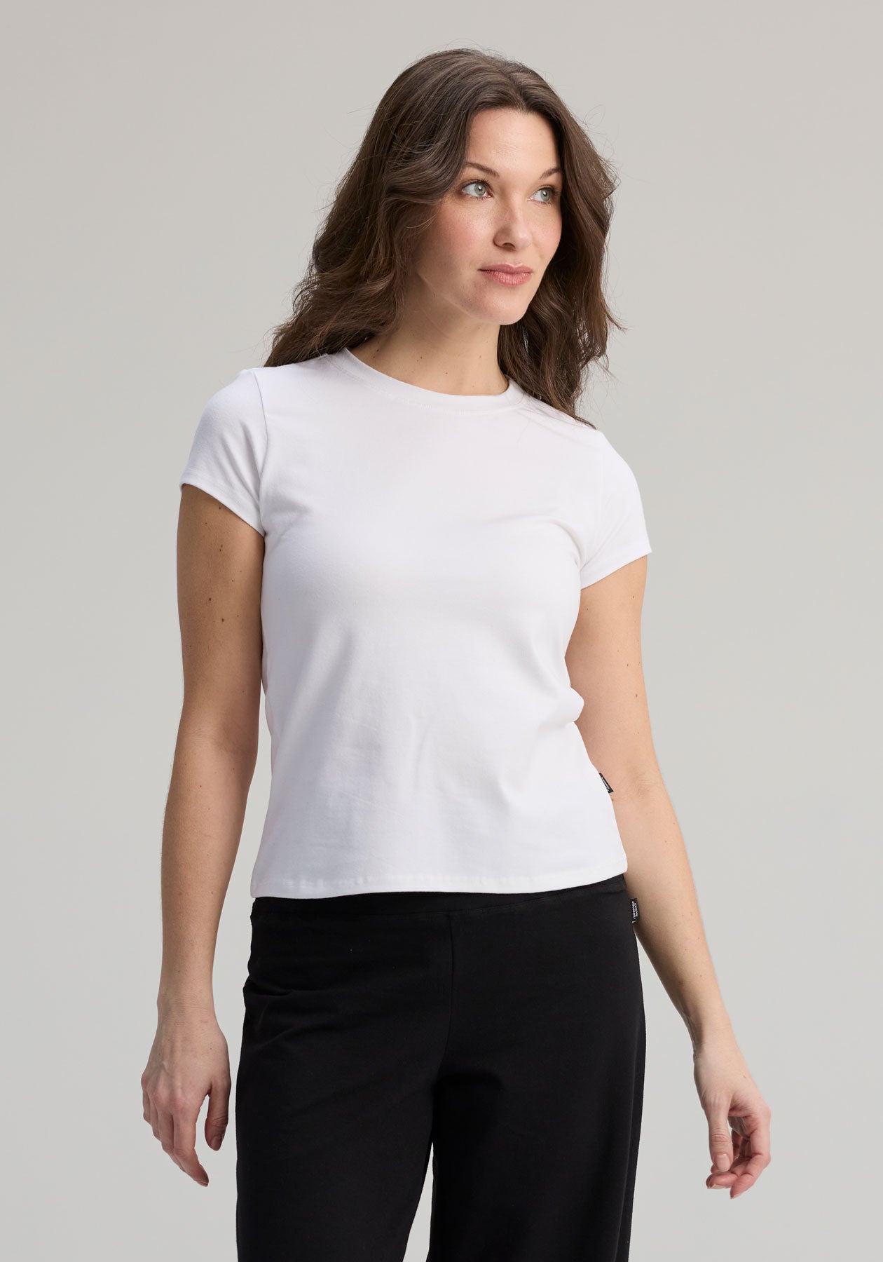 t-shirt uni blanc coton bio | Coupe féminine | OÖM Ethikwear