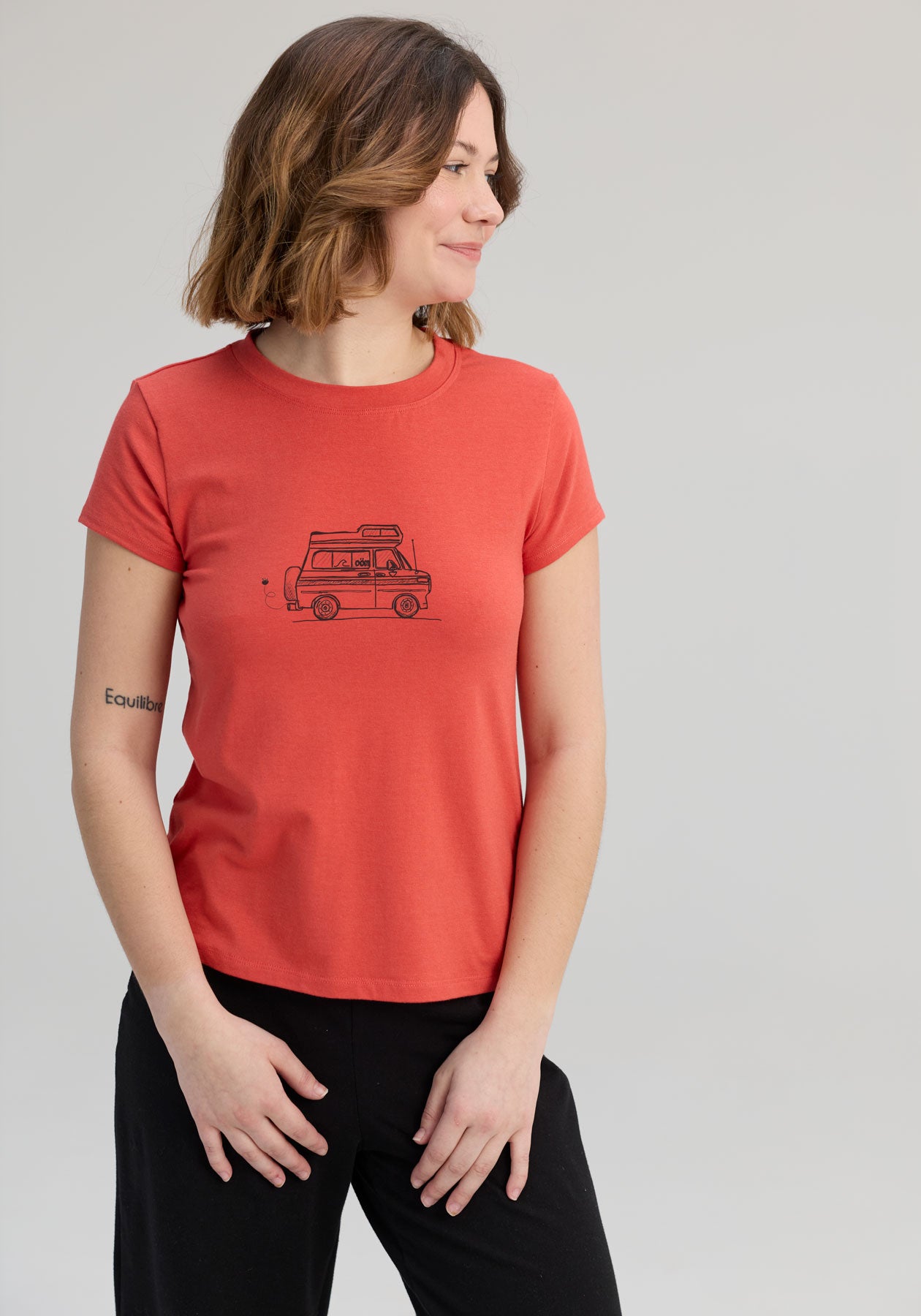 Unplug – Papaya T-shirt | Feminine Fit | OÖM Ethikwear