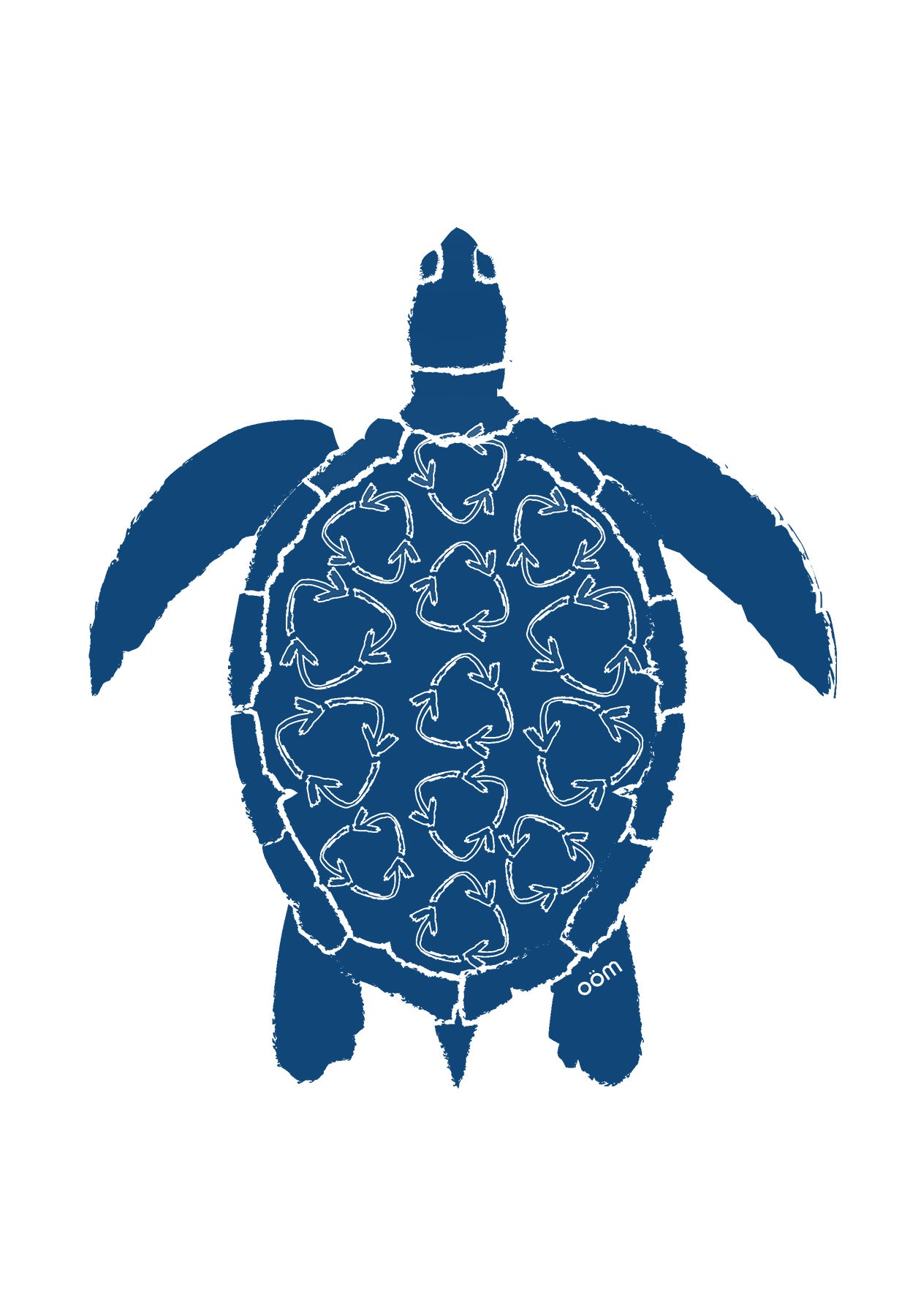 TORTUE- T-shirt blanc en coton biologique