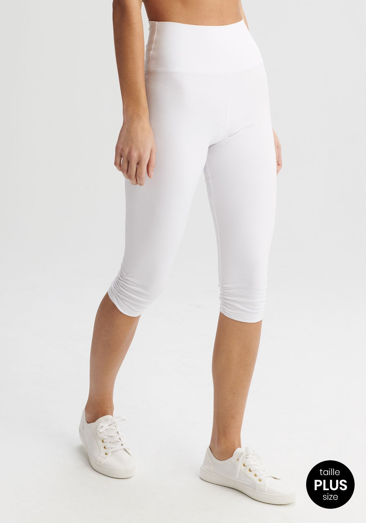 CORSAIRES - Legging court blanc-Bas-Message Factory