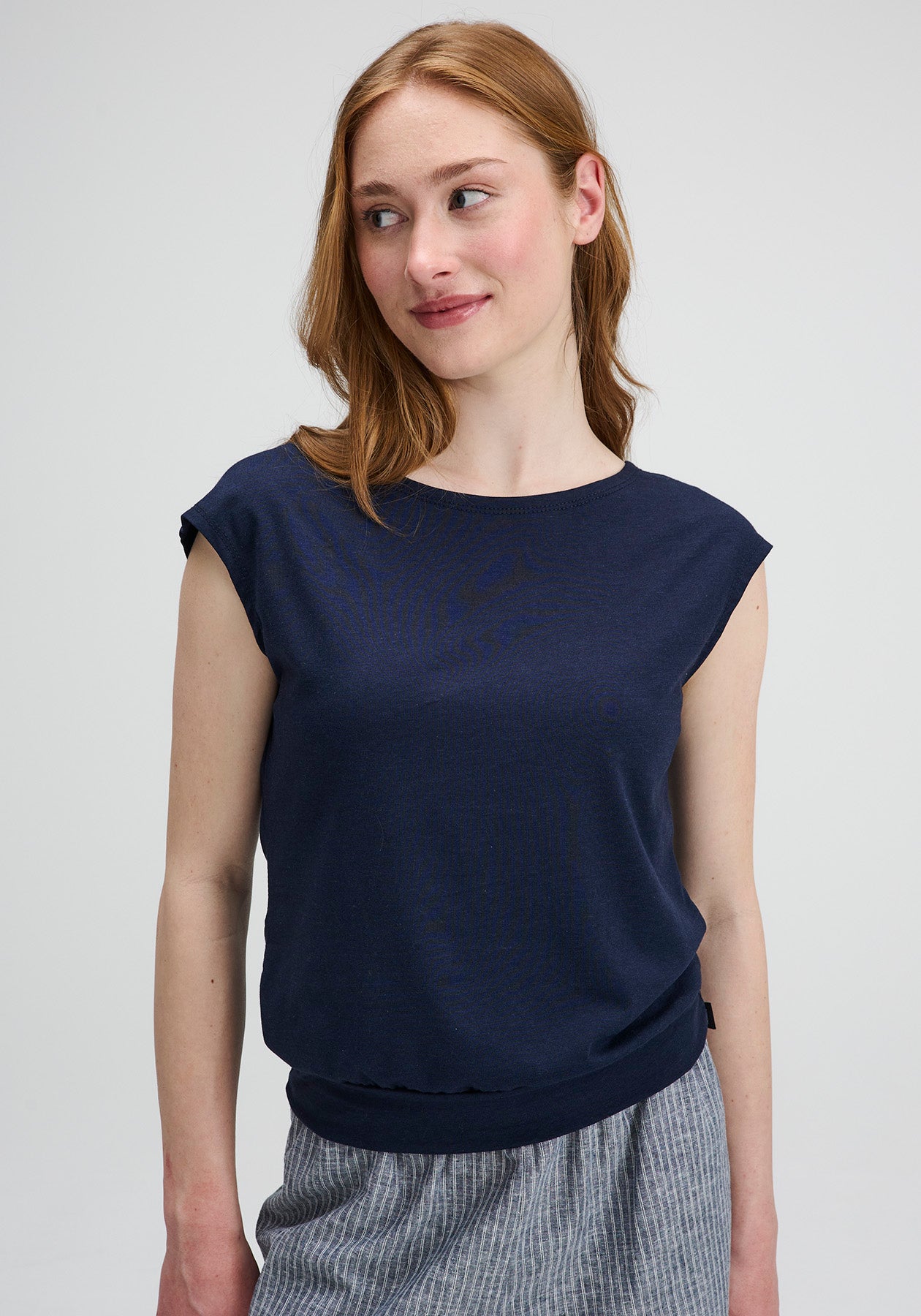 T-shirt Tencel et coton bio Batiscan – Marine