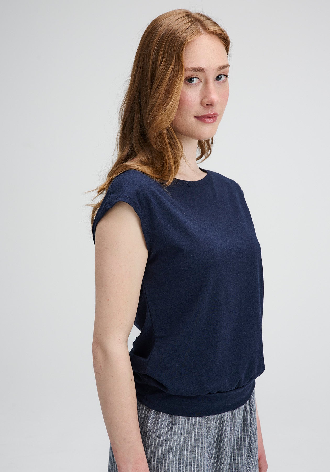 T-shirt Tencel et coton bio Batiscan – Marine