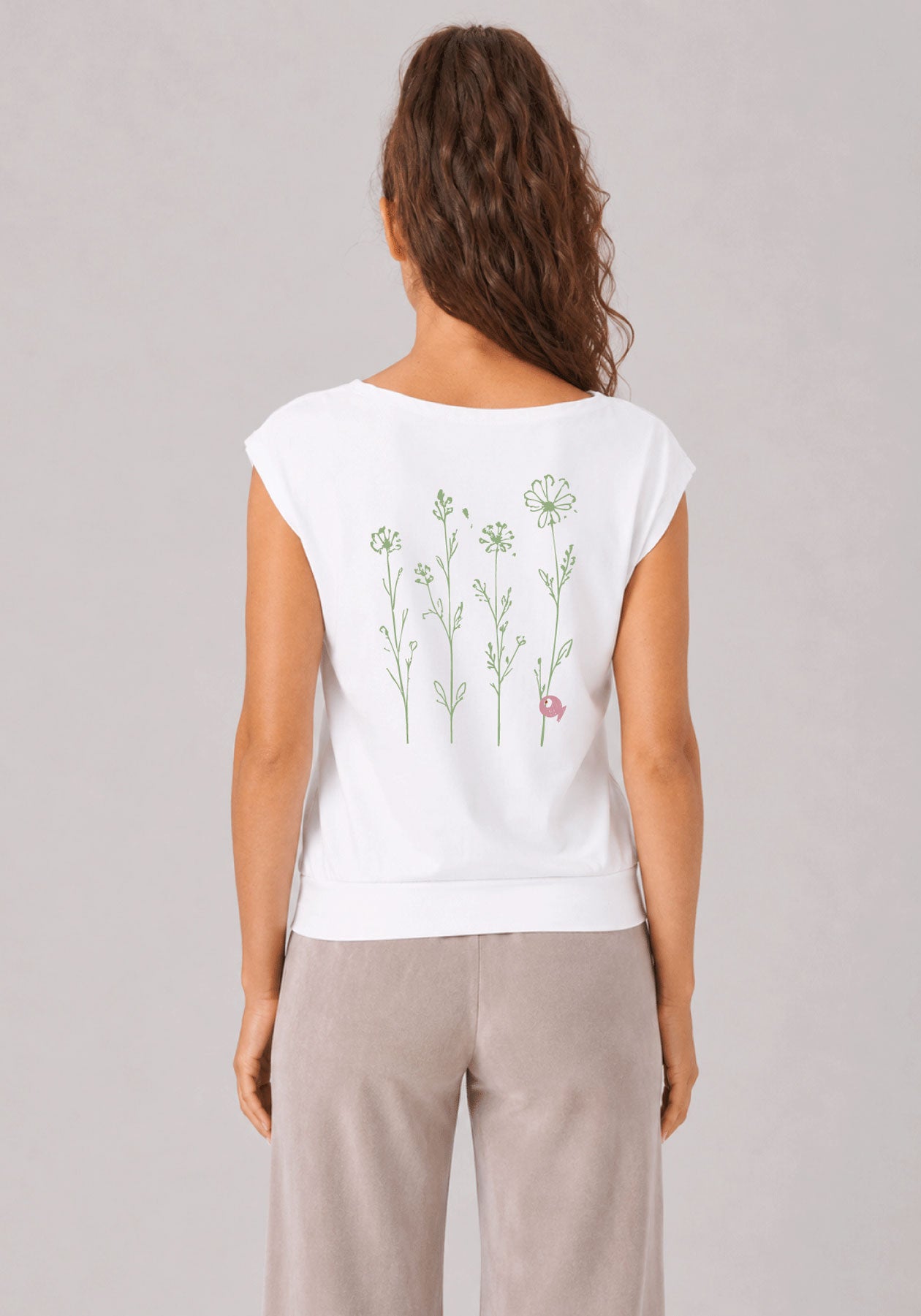 BATISCAN - White short sleeve top
