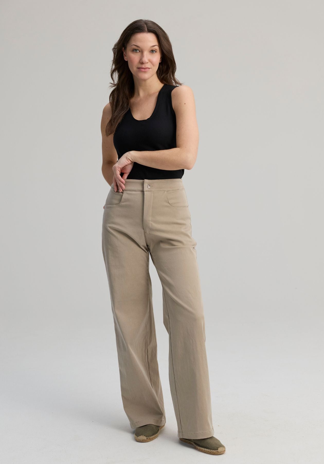 Richelieu - Sand-coloured Lyocell and Cotton Trousers