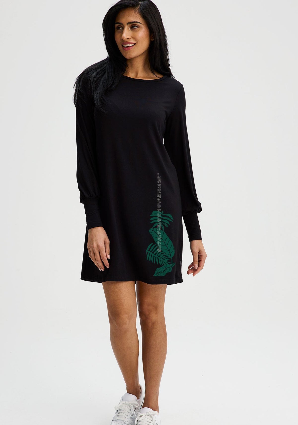 Robe Tunique Bodyflirt Noire Et Verte à Sequins Taille 36 - Occasion Très Bon état, Genou