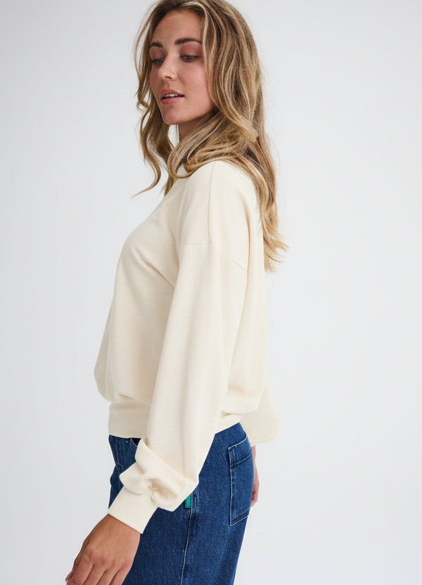 FERMONT - Pull en molleton gris-Hauts-Message Factory