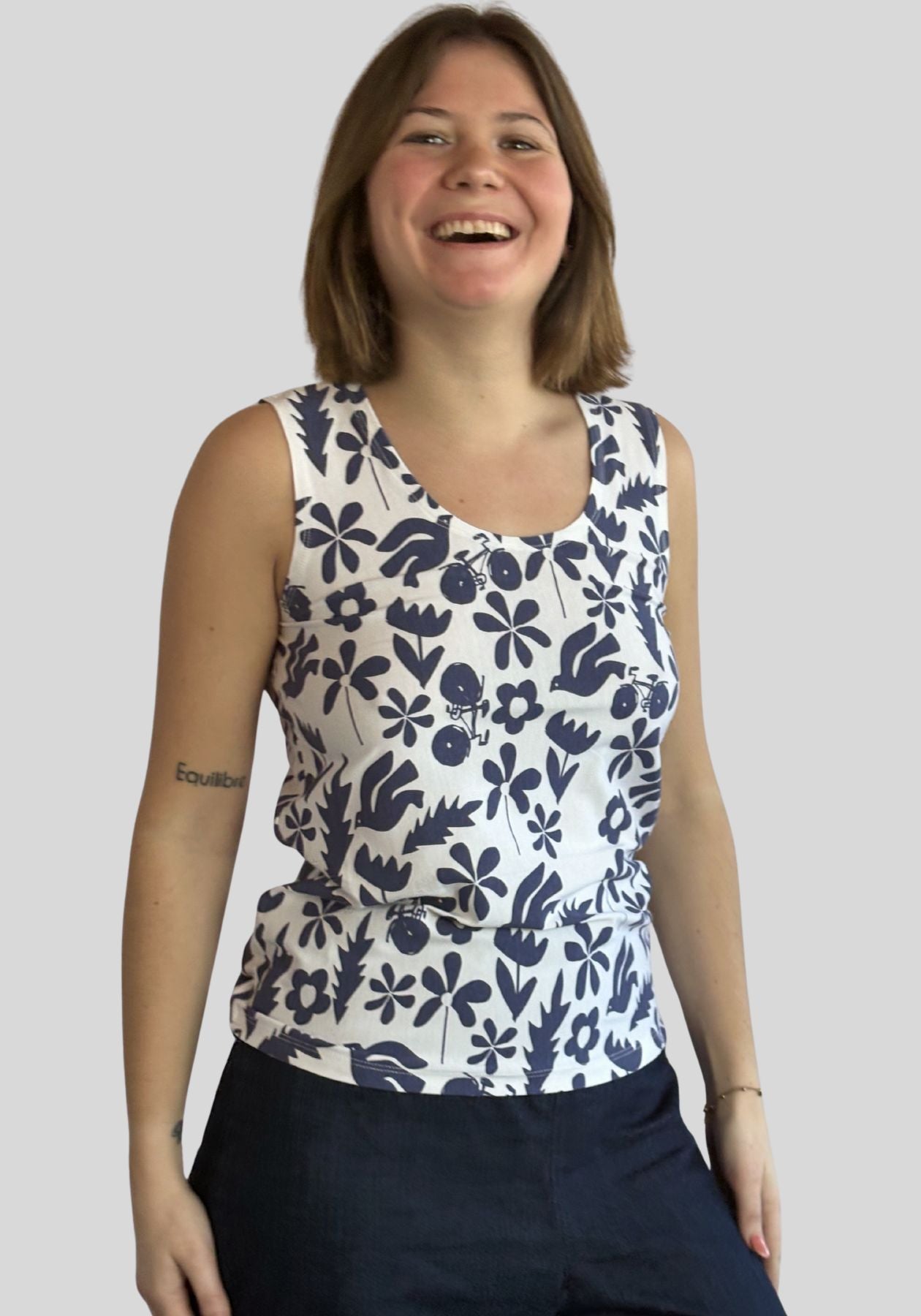 Mimosa - Camisole imprimée coton bio
