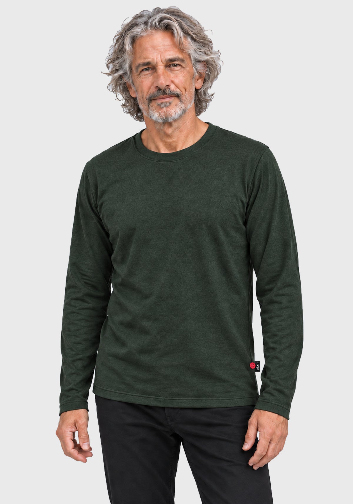 EXPLORER | TENCEL™ and Merino Wool long sleeve T-Shirt in pine OÖM