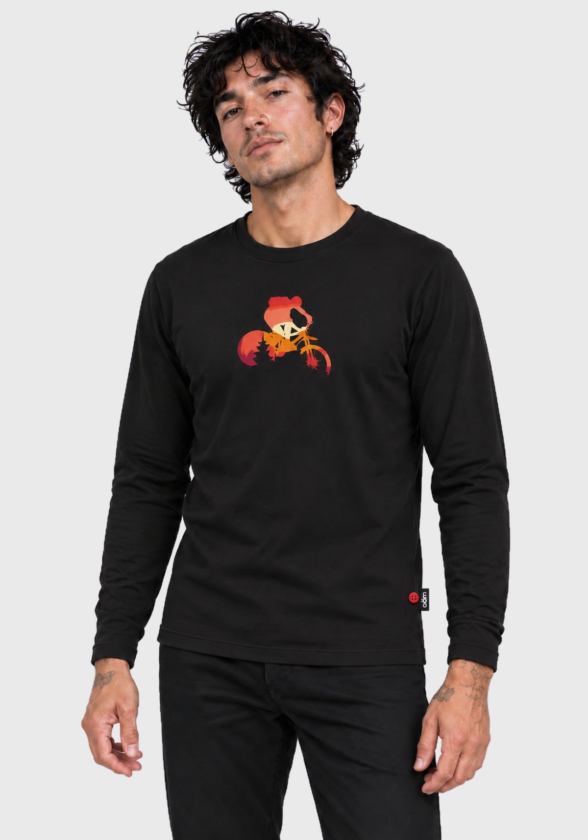 CREPUSCULE | OÖM T-shirt  manche longue coton bio noir