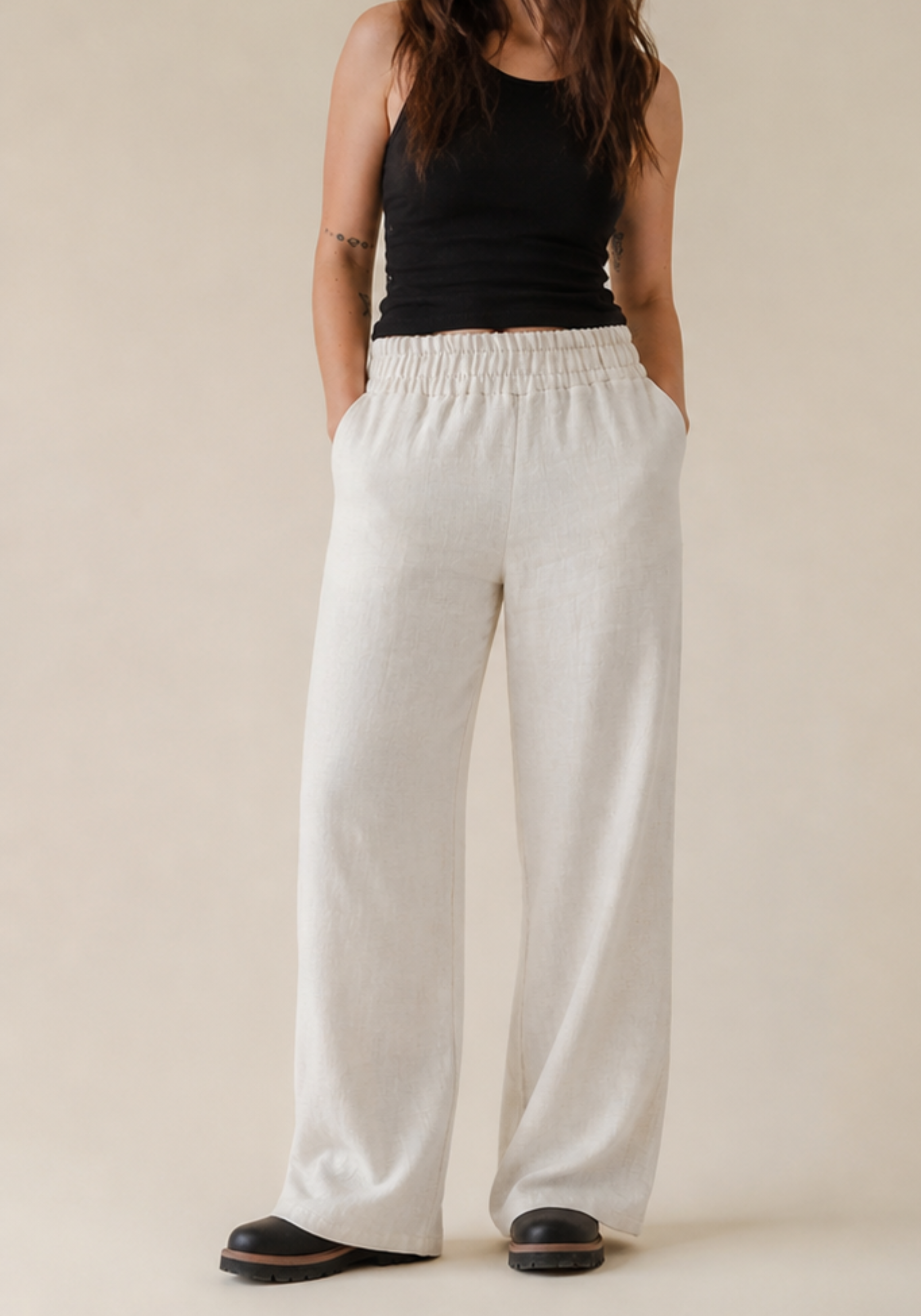 LIBERTY | Sand hemp trousers