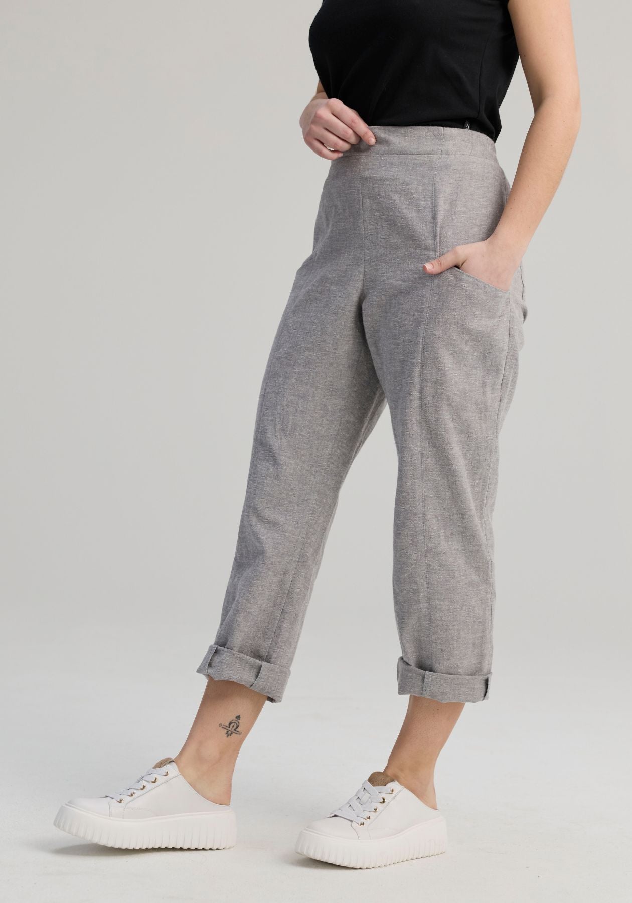 CANTLEY - Gray short pants