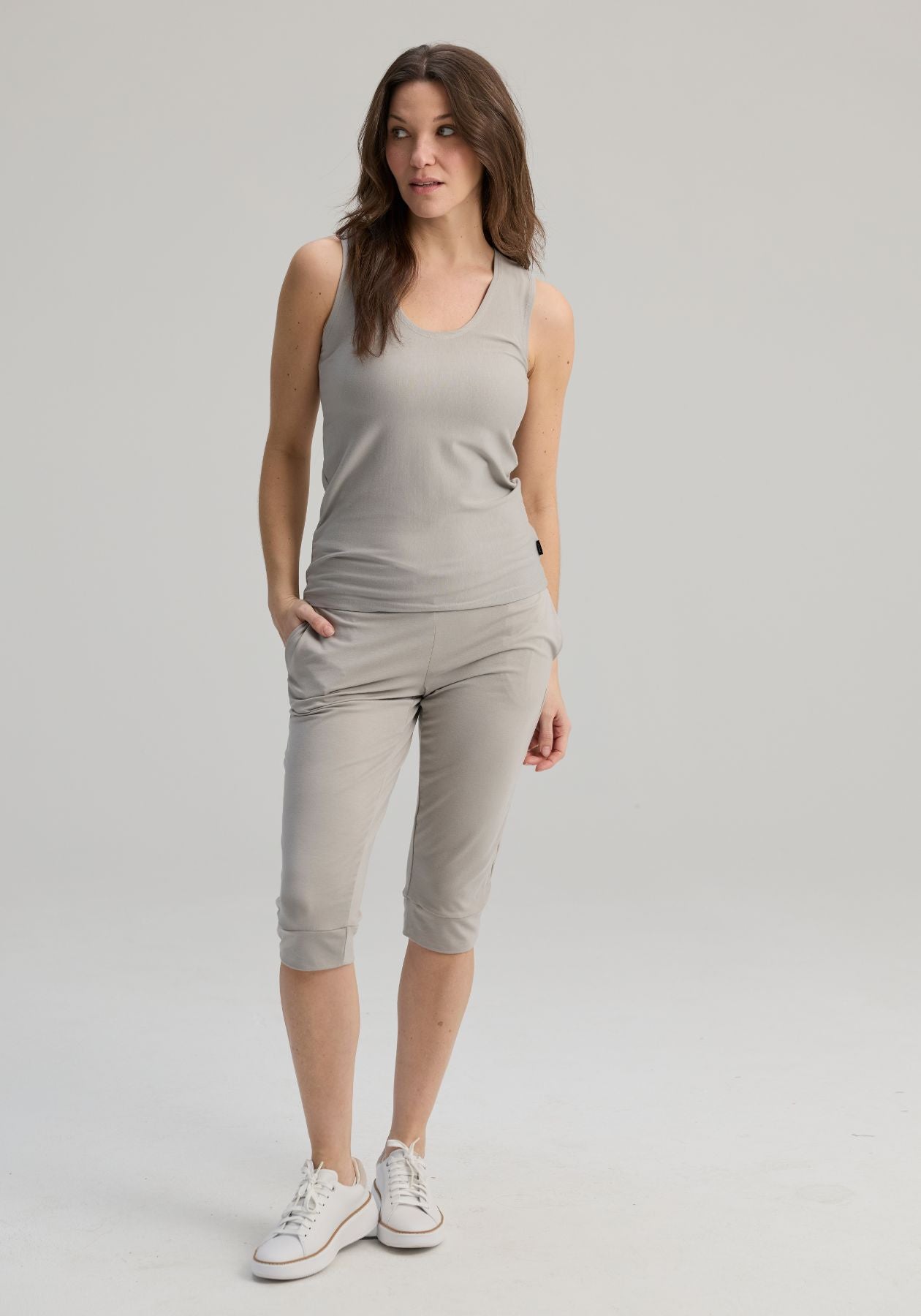 Mimosa - Camisole sauge en coton bio