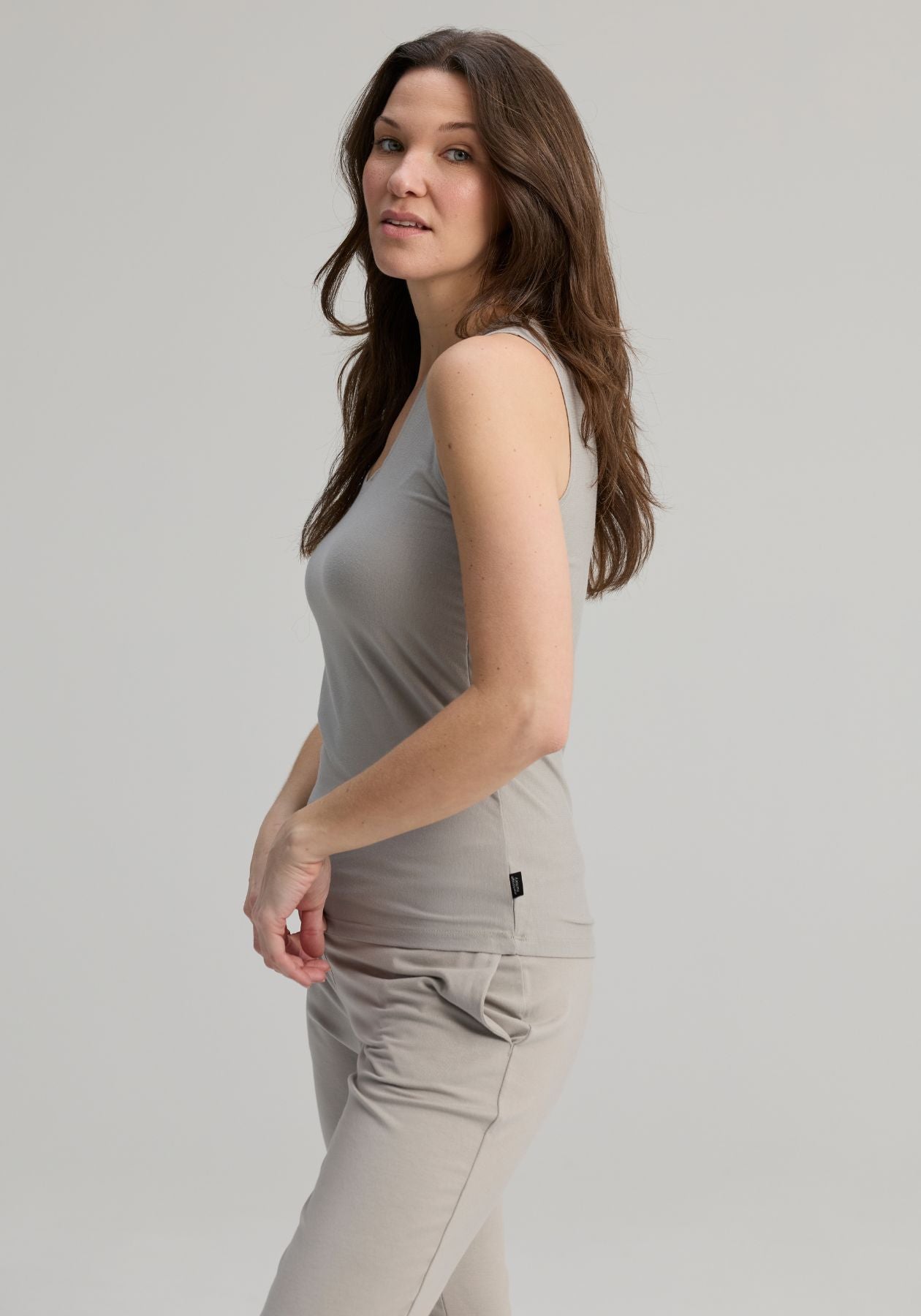 Mimosa - Camisole sauge en coton bio