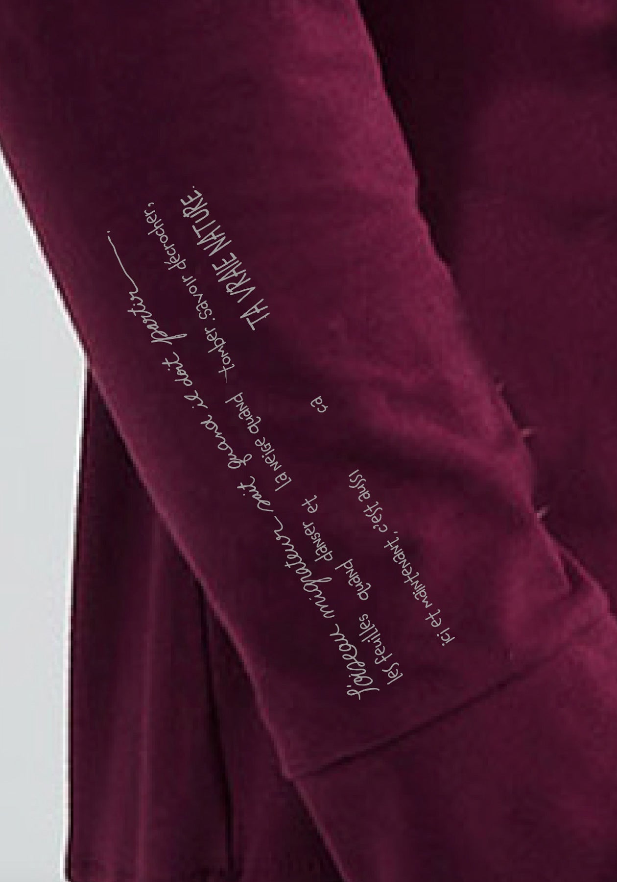CAMELIA - Long burgundy tunic