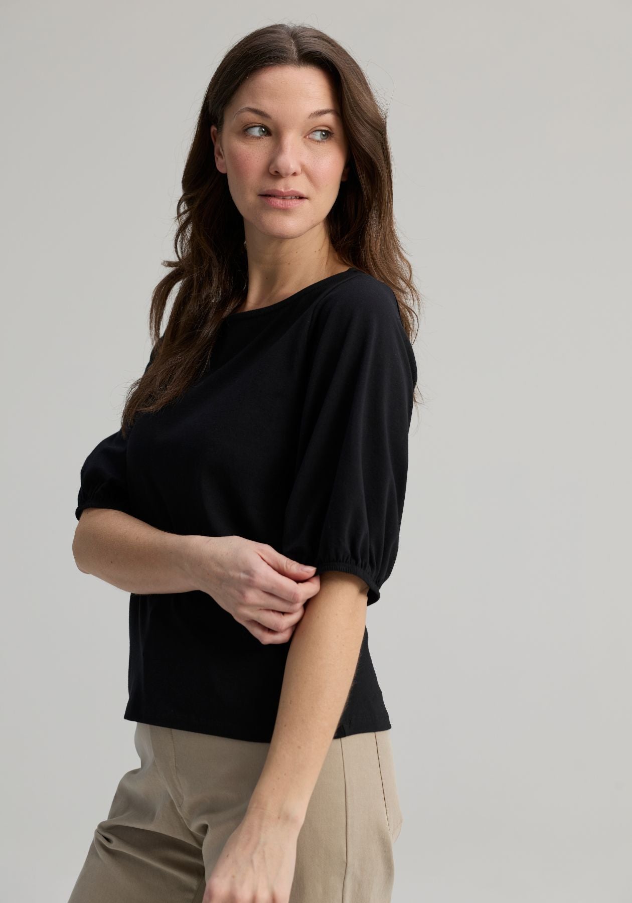 Cadieux – Haut coton bio  Noir