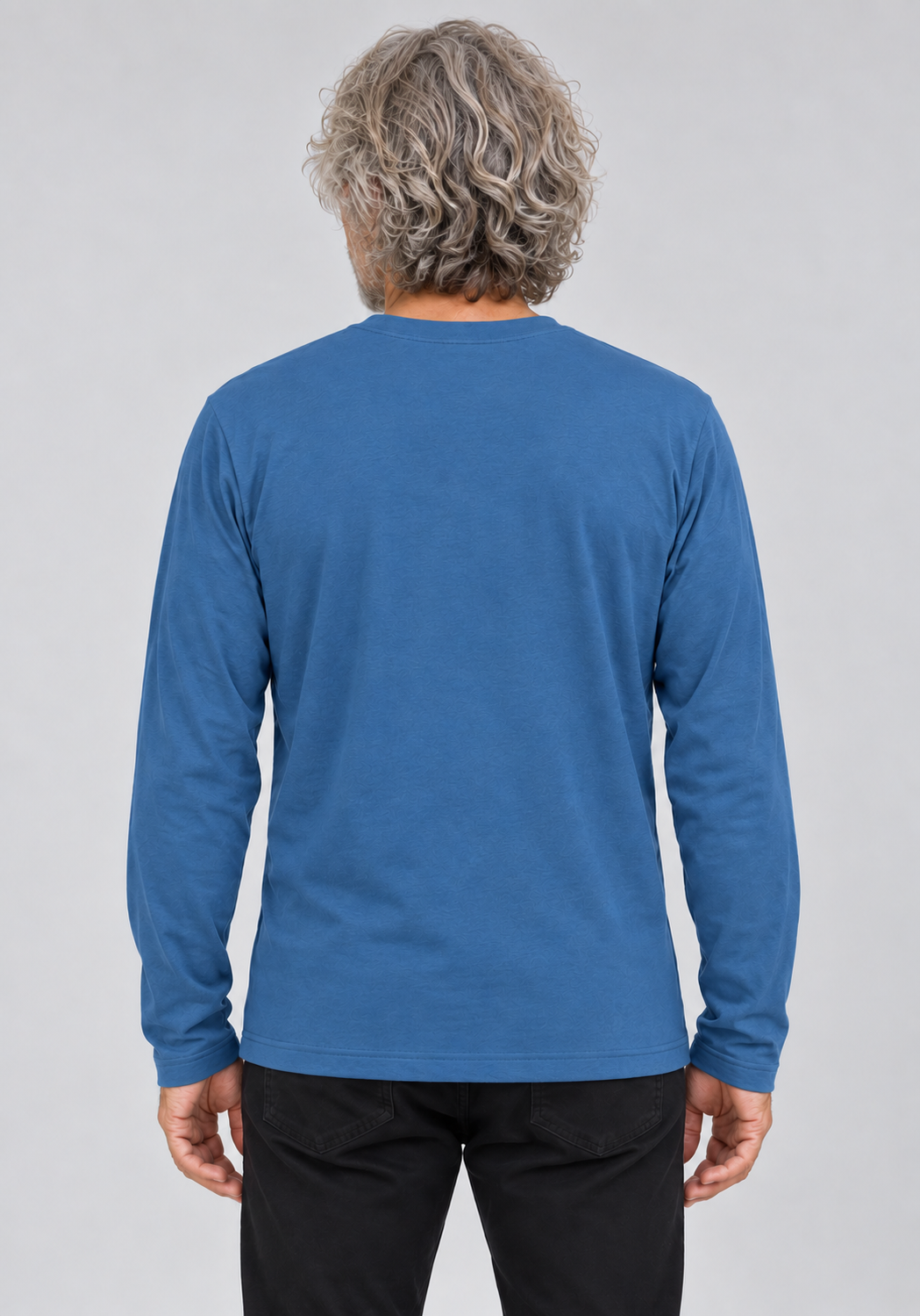 APRES SKI - Blue long sleeve top OÖM